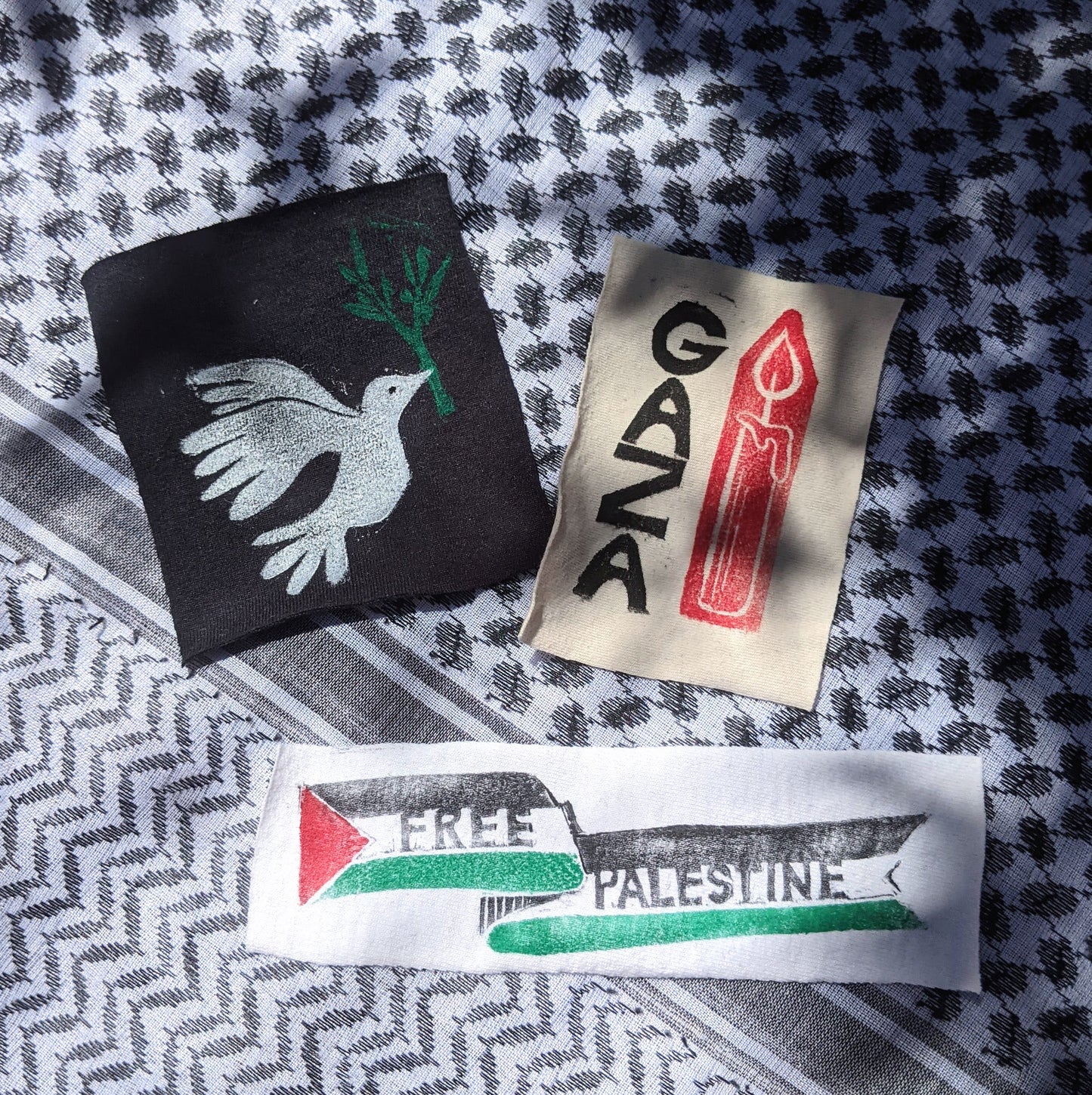 dove sew-on patch